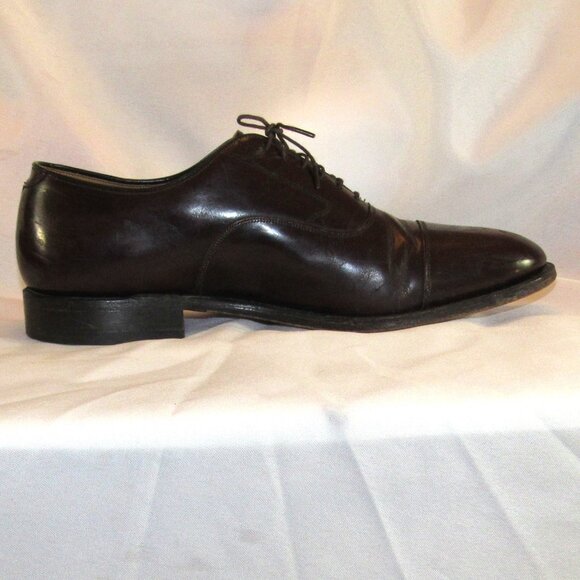 Johnston and Murphy Leather Optima Oxfords Burgundy Size 11 Made in USA - Picture 8 of 11